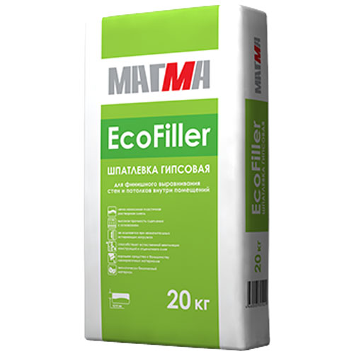Шпатлёвка гипсовая Ecofiller Экофиллер 20 кг